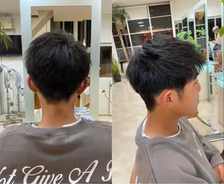 ショート メンズ 大宮｜メンズカット ダブルカラー｜パーマのヘアスタイル