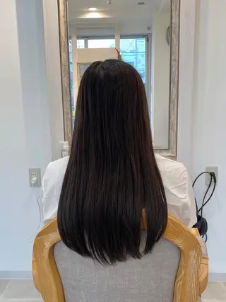 ロング カラー ブリーチなし✨艶髪 カラー𓃲YAGIのヘアスタイル