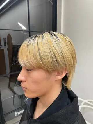 メンズ 慎太朗メンズパーマ/ フェザー/スパイキーのヘアスタイル