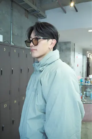 ショート メンズ フェザーパーマ/ 山口大輝のヘアスタイル