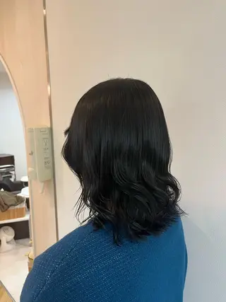 ミディアム カラー メンズパーマ・ 外川生純美ೀ🌝のヘアスタイル