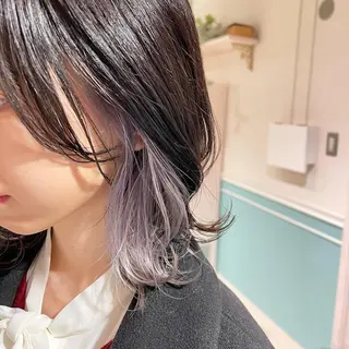 ミディアム カラー 韓国ヘア/艶カラー /田中悠佑のヘアスタイル