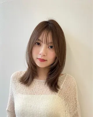 セミロング カラー sora/レイヤー/ 似合わせカット🎀のヘアスタイル