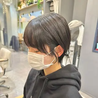 ショート 🌈割れない顔周り 中村隆寛のヘアスタイル