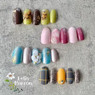 ネイル Lelis Marron所属・岸 侑李のネイルデザイン