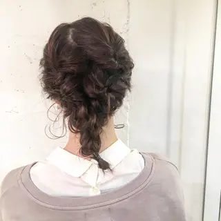 ミディアム ヘアアレンジ yuki hair所属・yuki watanabeのヘアスタイル