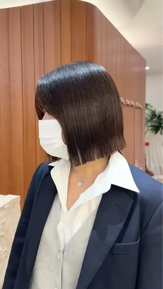 ミディアム 渋谷ボブ/レイヤー ボブ田中航平のヘアスタイル