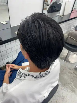 ショート メンズ 夕羽夢🍓矢場/ 透明感カラーのヘアスタイル