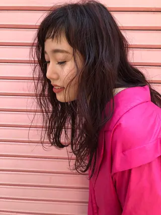 セミロング レイヤーカット/ 透明感カラーmikuのヘアスタイル