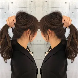 ロング カラー 金沢 広美のヘアスタイル