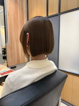 ショート カラー 神戸ボブ✂️ ioe三宮/田 伸佳のヘアスタイル