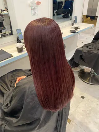 カラー 🍒♡艶髪暖色カラー saaya♡🍒のヘアスタイル