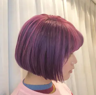 ショート カラー ヘアアレンジ flamme Annaのヘアスタイル