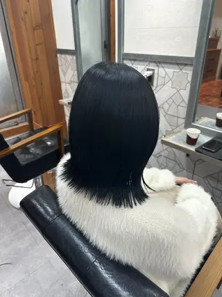 セミロング JOS所属・上野ハイトーン/デ ザイン✂︎touiのヘアスタイル