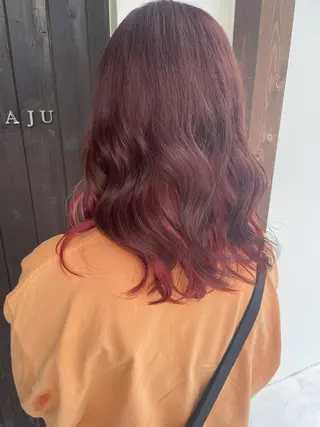 ミディアム カラー SARAJU所属・ハイトーンカラー/ SARAJU　なごむのヘアスタイル