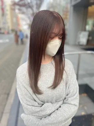 セミロング 谷田　雅也 タニダ　マサヤのヘアスタイル