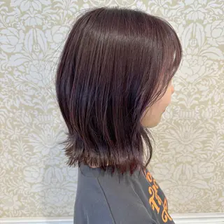 ミディアム 暖色系カラー🍊 オオネヨシナリのヘアスタイル