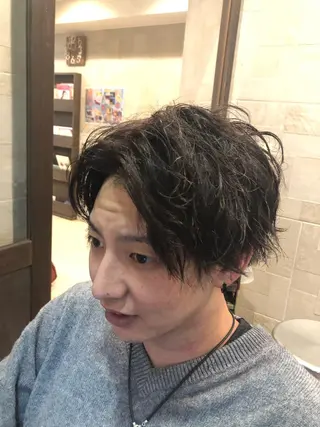 カラー パーマ メンズ 💈大人の渋髪💈 店長　大橋侑弥のヘアスタイル