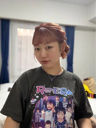 ヘアアレンジ はっとり ななせのヘアスタイル