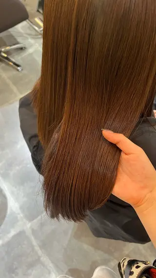 ロング 🍒暖色/艶カラー/ moe🍒のヘアスタイル