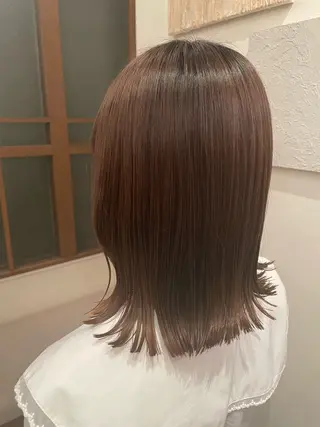 ミディアム 七ﾂ星＋所属・ストレートモデル募集 momokaのヘアスタイル