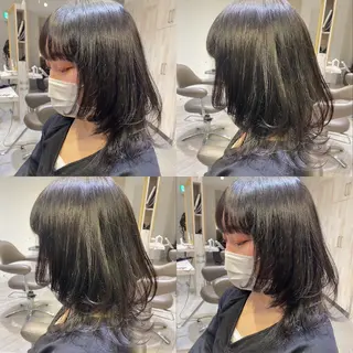 セミロング カラー ヘアアレンジ 🌼NAMI 🌼のヘアスタイル