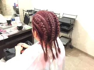 セミロング カラー 💓シールエクステ ルミエールのヘアスタイル