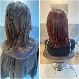 ミディアム 淺井 さくらのヘアスタイル