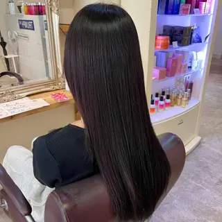 ロング カラー フェザーパーマ🌙 毛流れ yuzukiのヘアスタイル