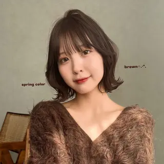 ミディアム ブリーチ/ショート sakura🎀のヘアスタイル