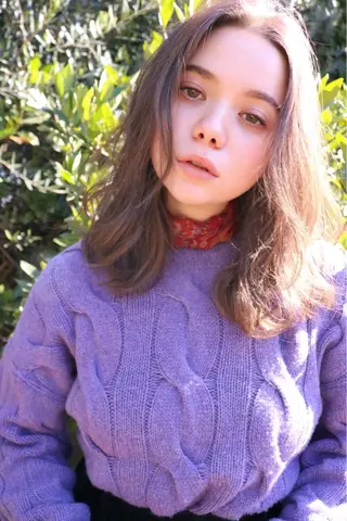 セミロング カラー 似合わせカラーパーマ 🌿kitin米川のヘアスタイル