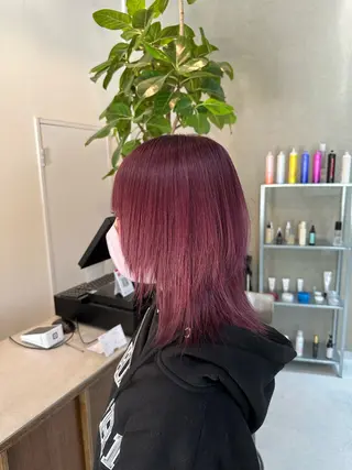 ミディアム カラー ［  ］Shiro所属・Shiro RENのヘアスタイル