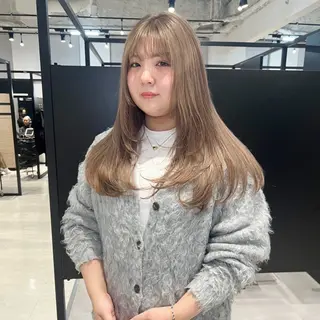 ロング カラー kimika🥑 メンズ/髪質改善のヘアスタイル