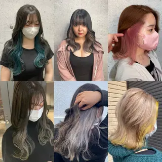 ロング カラー 曲がる縮毛矯正 髪質改善/西尾 幸樹のヘアスタイル