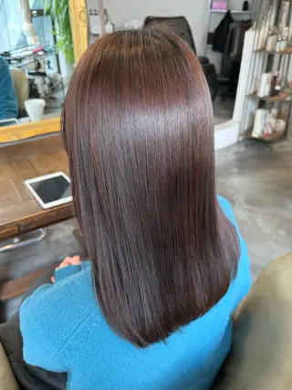 セミロング 🔆髪質改善 透明感 カラー🔆佐々木貴仁のヘアスタイル