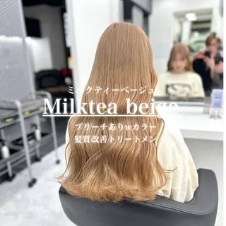 ロング カラー ダメージレスハイ トーン💖kanonのヘアスタイル