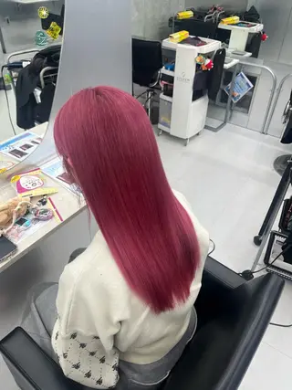 カラー pink hair 🩷mayu🩷のヘアスタイル