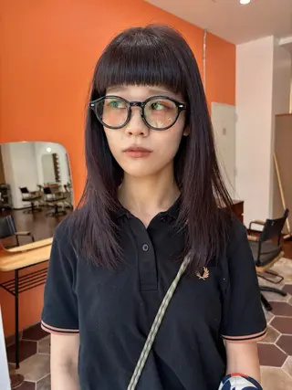 セミロング 田中 愛燦のヘアスタイル