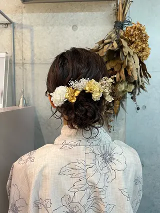 ヘアアレンジ カコ♡ ボブ ヘアアレンジのヘアスタイル