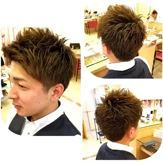 ショート メンズ EMANON名古屋所属・美谷添（ミヤゾエ） まどか大人ヘアサロンのヘアスタイル