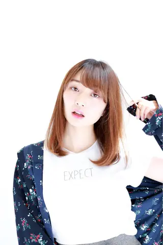 ミディアム カラー パーマ ヘアアレンジ 前髪/ハイライト得意 安西駿一　【銀座】のヘアスタイル