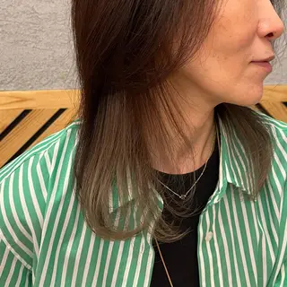 カラー bisou hair スガノ カヤノのヘアスタイル