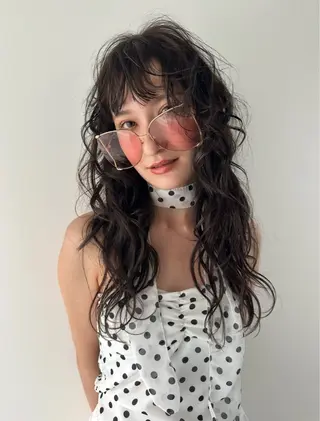 セミロング Iwama momokaのヘアスタイル