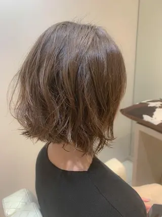 ミディアム パーマ lore 金杉悠作のヘアスタイル