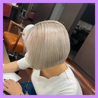 ショート カラー 艶髪美容師 🧸YUZU🤍のヘアスタイル
