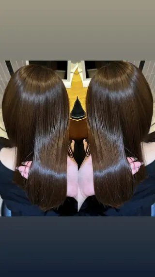ロング カラー ラフィスヘアードープ所属・レイヤーと透明感の アユカ🫒オリーブのヘアスタイル