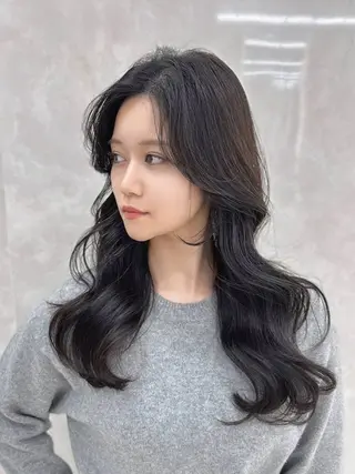 ロング カラー MAEUL luna所属・前髪顔周り/レイヤー 韓国/桔川恒のヘアスタイル