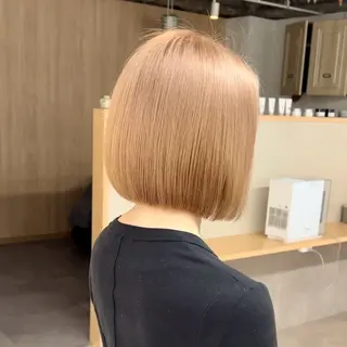 ショート カラー ボブ/韓国ボブ/ブリ ーチ/鈴木康平のヘアスタイル