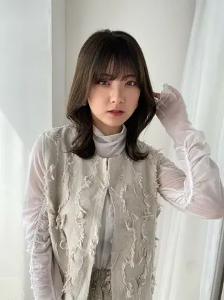 ミディアム カラー Ash中目黒店 榊間茜のヘアスタイル