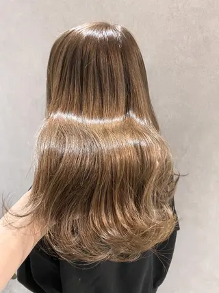 ロング カラー 🥇ブリーチ無し 透明感🥇佐藤のヘアスタイル